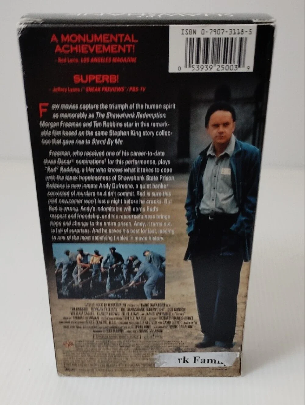 12 For $8 The Shawshank Redemption VHS Tape - Black & Brown Jacket